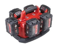 Milwaukee Nabíjačka batérií Li-Ion sekvenčné 14V a 18V, 6 portov - Milwaukee M18 MultiBay M1418 C6