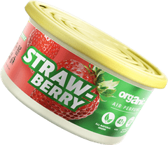 Natural Fresh Vôňa do auta Organic plechovka s viečkom Strawberry 42 g