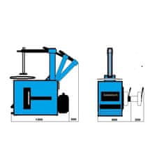 Golemtech Vyzúvačka osobná TC-02 PROFI, 10" - 24", automat, pneumatické rameno - Golemtech