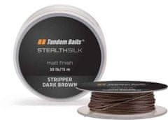 Tandem Baits Šnúra na nadväzce Stealth Silk Stripper 15m, farba: tmavo hnedá nosnos