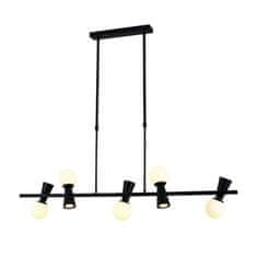 ACA ACA Lighting závesné svietidlo 5xG9 plus 5xGU10 KIMOLOS čierna kov plus biela 120X26X120CM OD94205PB