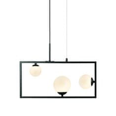 ACA ACA Lighting závesné svietidlo 3XG9 QUADRO čierna kov plus biela 54X12X120CM OD91543PB