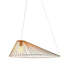 ACA ACA Lighting závesné svietidlo 1xE27 CAPPELLO zlatá čierna 60X40120CM OD91681PG