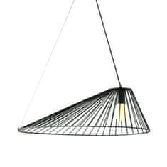 ACA ACA Lighting závesné svietidlo 1xE27 CAPPELLO kov čierna 60X40120CM OD91681PB