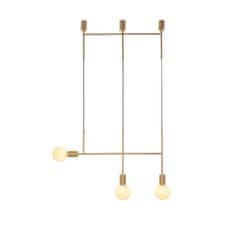 ACA ACA Lighting závesné svietidlo 3XE27 zlatá kov 64X4X110CM KYOTO TNK853P64GD