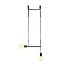 ACA ACA Lighting závesné svietidlo 2XE27 čierna kov 38X4X110CM KYOTO TNK852P38BK