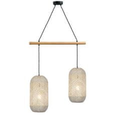 ACA ACA Lighting závesné svietidlo 2XE27 ratan plus drevo 60X20XH120CM COCONUT OD762P60RW