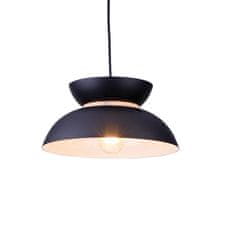 ACA ACA Lighting závesné svietidlo 1XE27 kov čierna D29XH120CM AEOLUS KS871P29BK