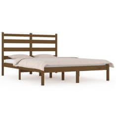 Vidaxl Rám postele, medovo hnedý, masívne borovicové drevo, 120 x 200 cm