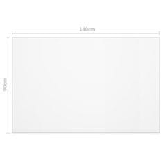 Vidaxl Chránič na stôl priehľadný 140x90 cm 1,6 mm PVC