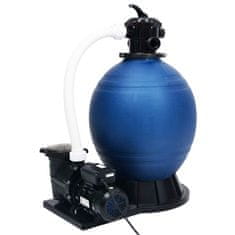 Petromila vidaXL Pieskový filter so 7-cestným ventilom a 1 000 W čerpadlom modro-čierny