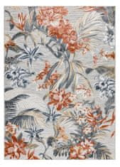 Dywany Łuszczów Kusový koberec Botanic 65262 flowers grey – na von aj na doma 117x170