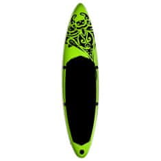 Vidaxl Nafukovací Stand Up Paddleboard 320x76x15 cm zelený