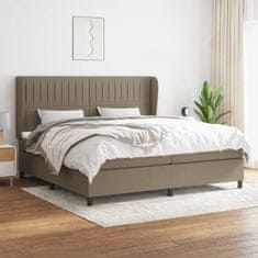 Petromila vidaXL Boxspring posteľ s matracom sivohnedý 200x200 cm látka