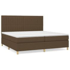 Petromila vidaXL Boxspring posteľ s matracom tmavohnedá 200x200 cm látka