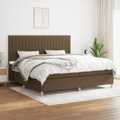 Petromila vidaXL Boxspring posteľ s matracom tmavohnedá 200x200 cm látka