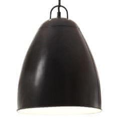 Vidaxl Industriálna závesná lampa 25 W, čierna, okrúhla 32 cm E27