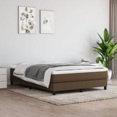 Petromila vidaXL Boxspring posteľ s matracom tmavohnedá 140x190 cm látka