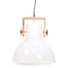 Vidaxl Industriálna závesná lampa 25 W biela 40 cm okrúhla E27