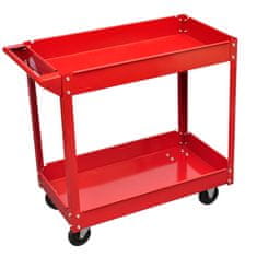 Vidaxl Dielenský vozík na náradie 100 kg, červený