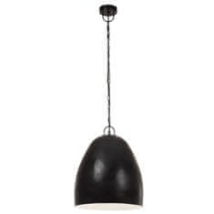 Vidaxl Industriálna závesná lampa 25 W, čierna, okrúhla 42 cm E27