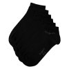 6 PACK - ponožky 6295E-610 black (Veľkosť 43-46)
