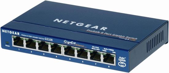 Netgear 8xGIGABIT Desktop switch, GS108GE