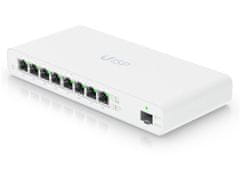 Ubiquiti UISP Switch - 8x GbE, 1x SFP, fanless, 8x PoE Out 27V (PoE budget 110 W)