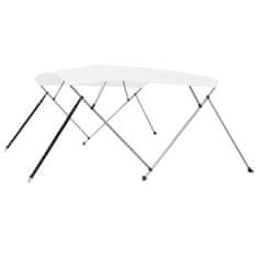 Vidaxl Strieška Bimini so 4 oblúkmi, biela 243x210x137 cm