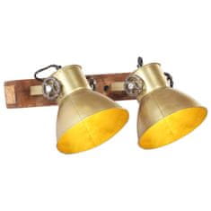 Vidaxl Industriálna nástenná lampa mosadzná 45x25 cm E27