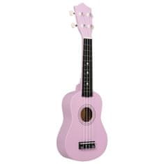 Vidaxl Sopránové ukulele s taškou pre deti ružové 21"