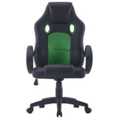 Vidaxl Herná stolička zelená umelá koža