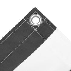 Vidaxl Balkónová markíza, antracit a biela 75x300 cm, oxfordská látka