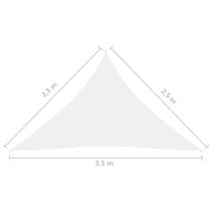 Vidaxl Tieniaca plachta oxfordská látka trojuholníková 2,5x2,5x3,5 m