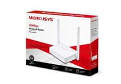 Mercusys Wireless N Router 300Mbps, 1 10/100M WAN + 2 10/100M LAN, 2x anténa