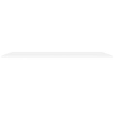 Vidaxl Plávajúce nástenné police 2 ks, biele 120x23,5x3,8 cm, MDF