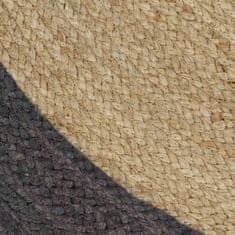 Petromila vidaXL Ručne vyrobený jutový koberec s tmavo-sivými okrajmi 150 cm