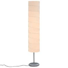 Vidaxl Stojanová lampa s podstavcom biela 121 cm E27