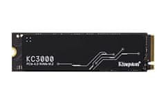 Kingston SSD 1024GB KC3000 PCIe 4.0 NVMe M.2 TLC (čítanie/zápis: 7000/6000MB/s; 900K/1M IOPS)