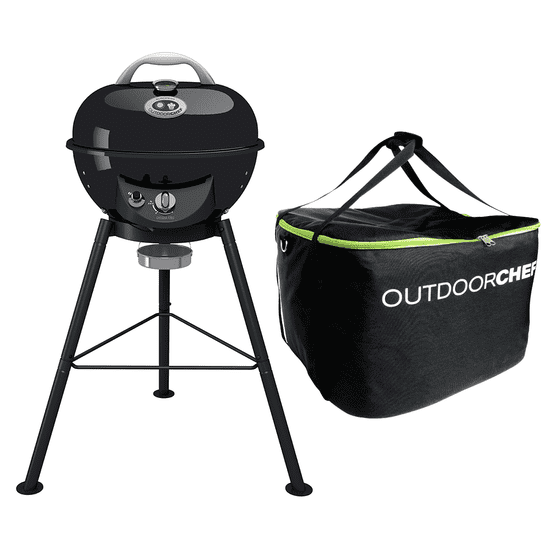 Outdoorchef Plynový gril CHELSEA 420G kotlový gril Ø 39,5 cm + kempingová súprava, OUTDOORCHEF