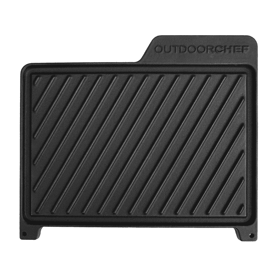 Outdoorchef Grilovacia liatinová doska obojstranná 30 x 27 cm pre gril LUGANO 570 G EVO, OUTDOORCHEF