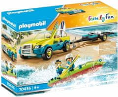 Playmobil Playmobil 70436 Plážové auto s prívesom pre kanoe