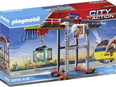 Playmobil 70770 City Action portálový žeriav s kontajnermi