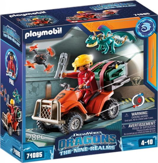 Playmobil 71085 Dragons Deväť ríš Icaris Quad a Phil