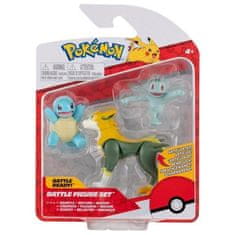 Jazwares Pokémon figúrky Squirtle Boltund a Machop