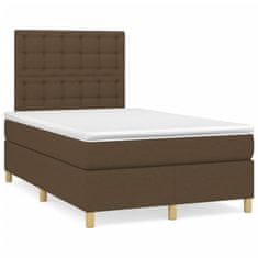 Petromila vidaXL Boxspring posteľ s matracom tmavohnedá 120x200 cm látka