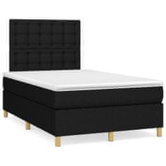 Petromila vidaXL Boxspring posteľ s matracom čierny 120x200 cm látka