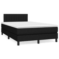 shumee Boxspring posteľ s matracom čierny 120x200 cm látka