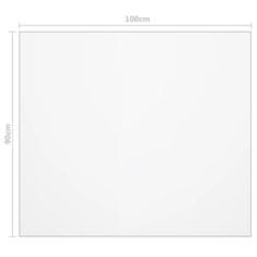 Vidaxl Chránič na stôl priehľadný 100x90 cm 2 mm PVC