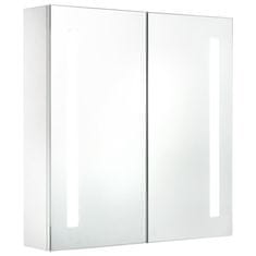 Vidaxl Kúpeľňová skrinka s LED a zrkadlom 60x14x62 cm
